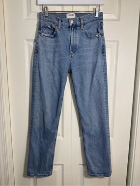 AGOLDE Wilder Jeans High Rise Straight Leg Light Wash Size 26